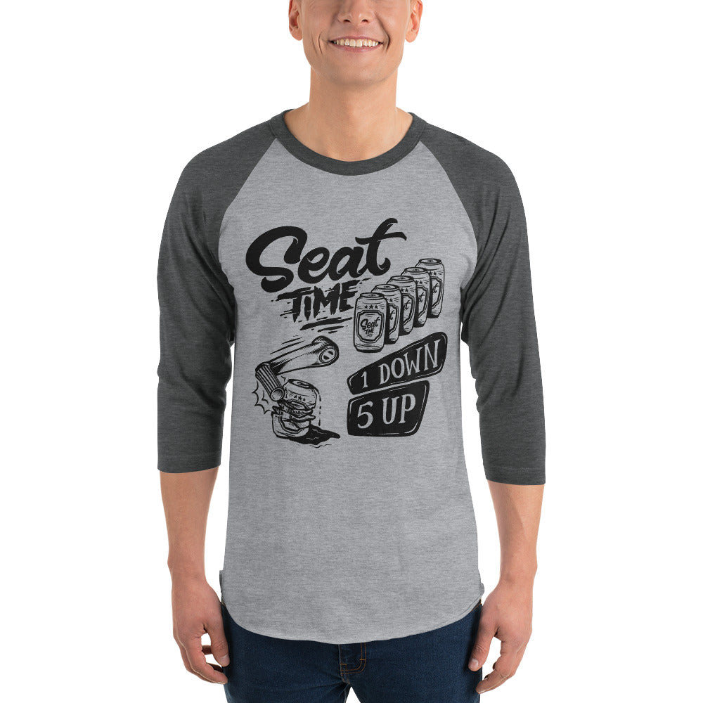 One Down, Five Up Shirt | Grey and Heather Raglan