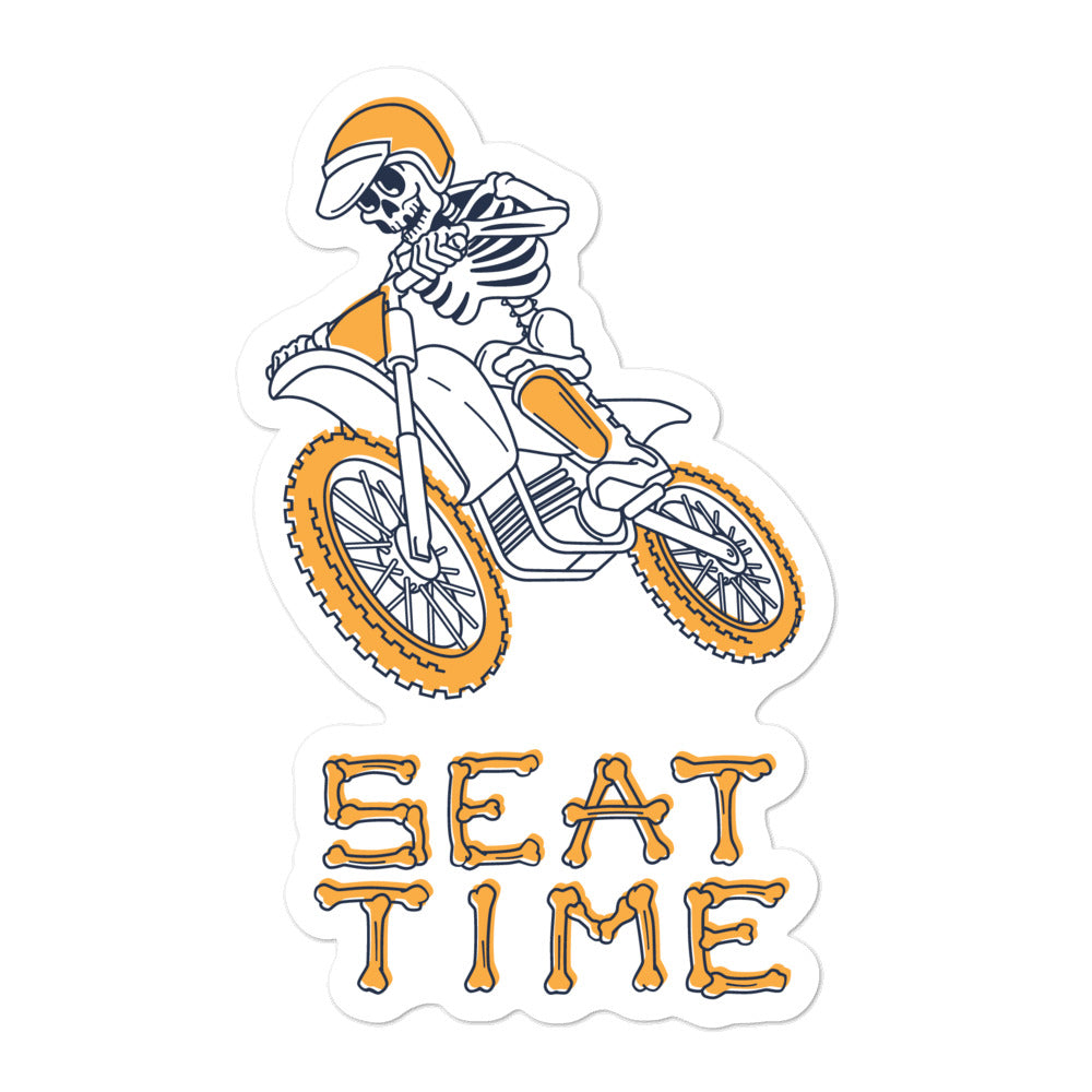 Vintage Skeleton Motorcycle Stickers | 5"