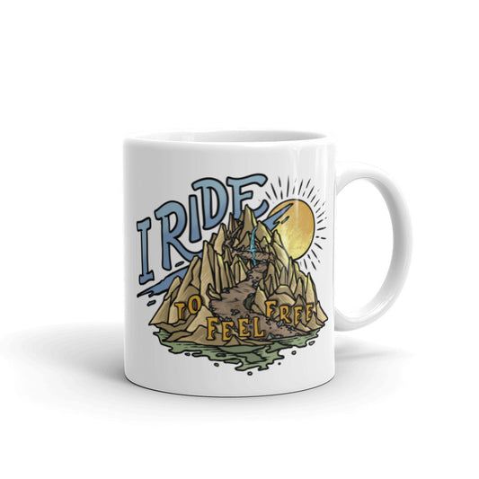 I Ride to Feel Free Coffee Mug from the Why I Ride Project